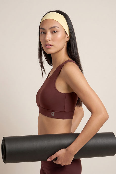 Zelocity Medium Impact Quick Dry Sports Bra - Friar Brown — image 2